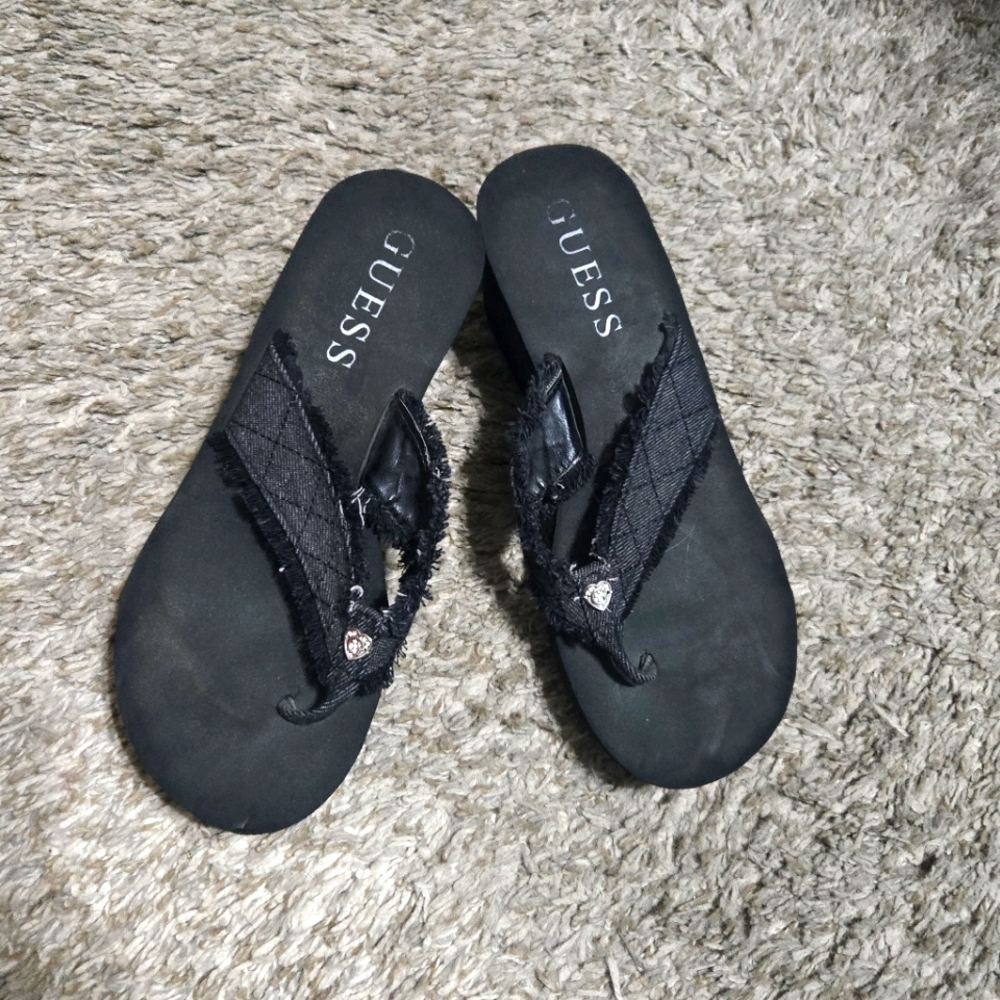 Guess Wedge Flip Flops